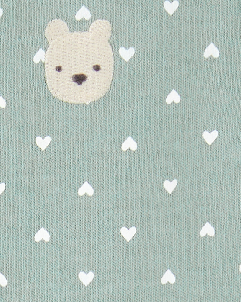 Baby Girl Polka Dot 2-Way Zip Cotton Sleep & Play Pajamas