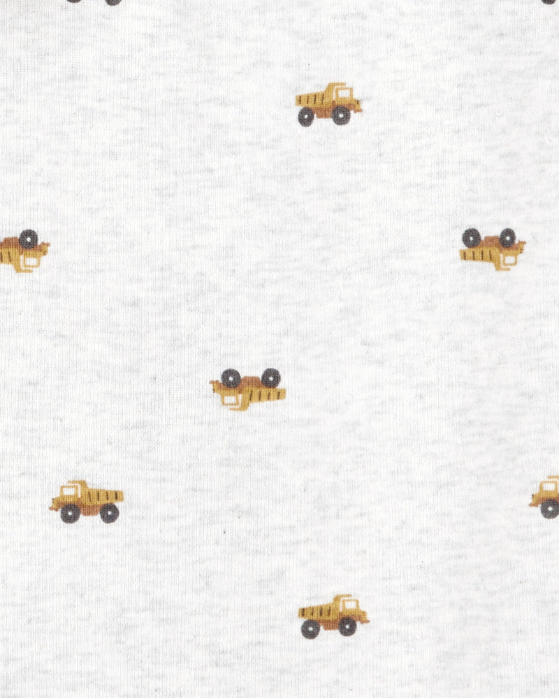 Baby Boy 5-Pack Construction Short-Sleeve Cotton Bodysuits - Assorted