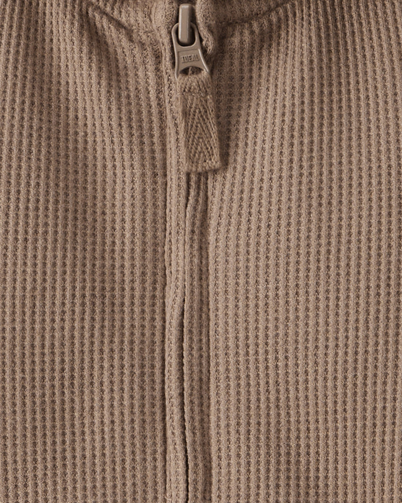 Baby Boy Bear Long-Sleeve Jumpsuit - Brown