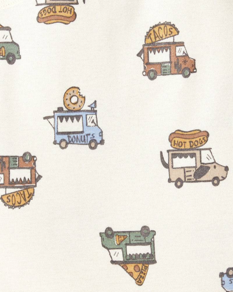 Baby Boy 5-Pack Print Cotton Multipack Bodysuits - Blue/Brown/Green/White