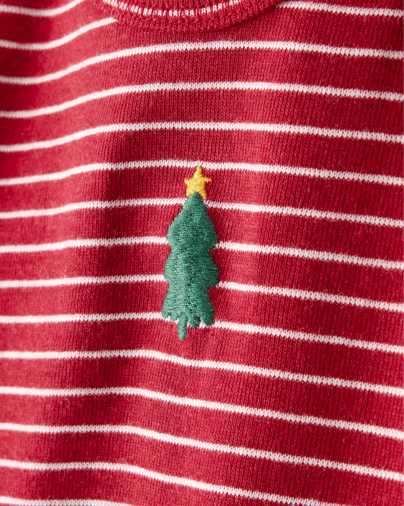 Baby Boy Christmas 3-Piece Sleep & Play Set - Red