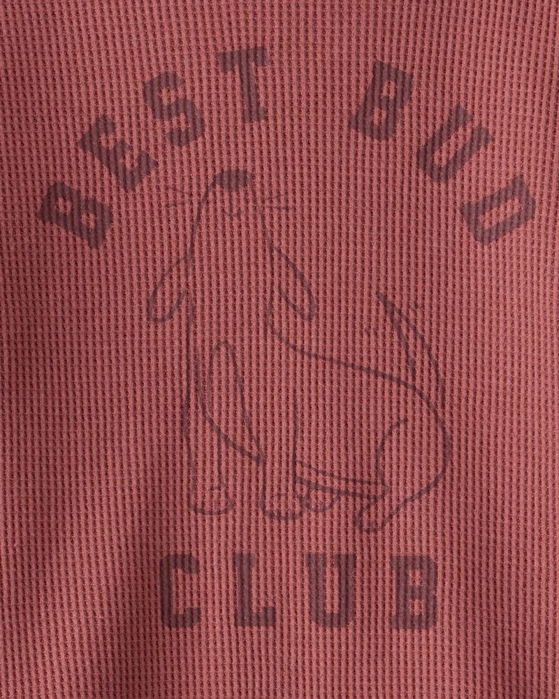 Baby Boy Best Bud Long-Sleeve Tee & Pant Set - Brown