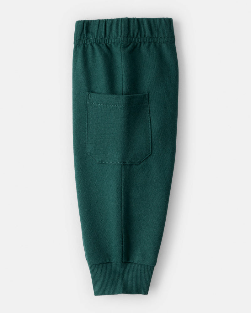 Baby Boy 2-Piece Dog Print Bodysuit & Pant Set - White/Green