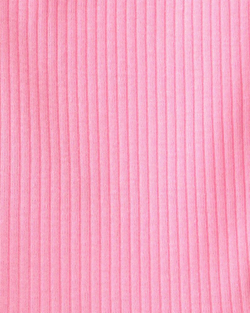 Baby Girl 3-Piece Cherry Chambray Sleeveless Top, Bodysuit & Short Set - Pink/Blue