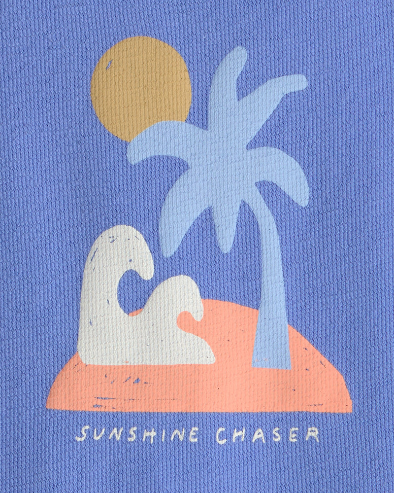 Baby Boy 'Sunshine Chaser' Sleeveless Romper - Blue