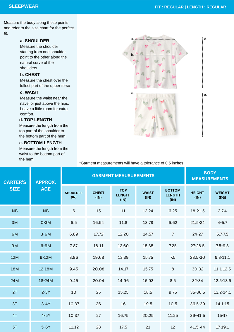 Baby Girl Seashells 100% Cotton Short-Sleeve Snug Fit 4-Piece Pajama Set - Pink/Orange