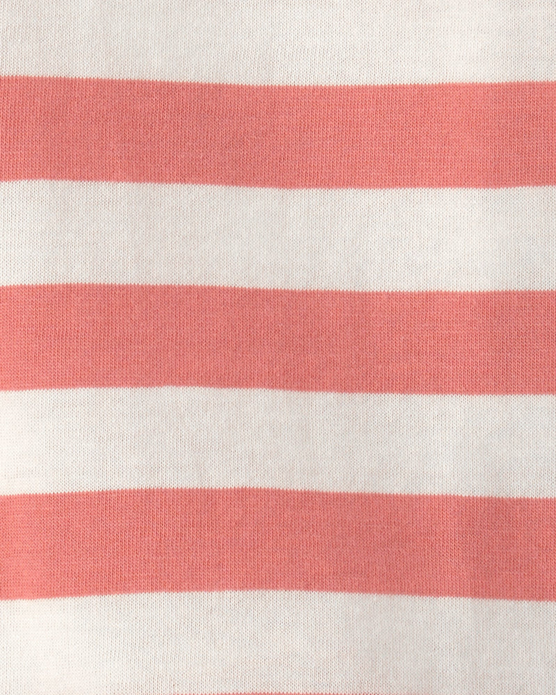 Baby Boy 2-Piece Boat Striped Overall Set - Brown/Orange