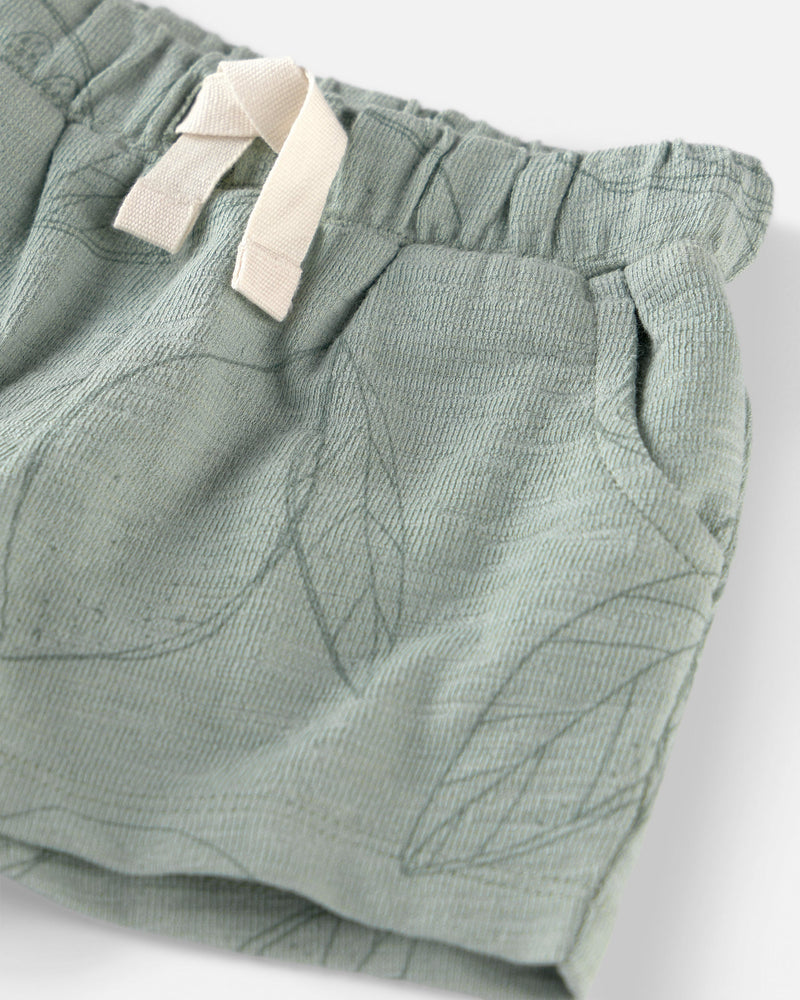 Baby Boy 2-Piece Top & Short Set Made with Organic Cotton