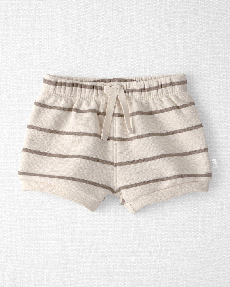 Baby Boy 2-Piece Organic Cotton Top & Short Set in Stripes