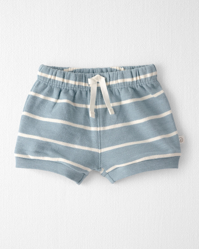 Baby Boy 2-Piece Organic Cotton Top & Short Set in Stripes
