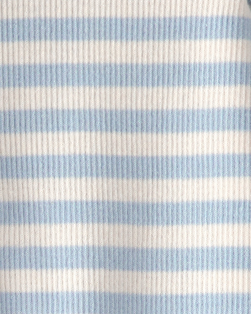 Baby Organic Cotton Sleep & Play Pajama in Stripes