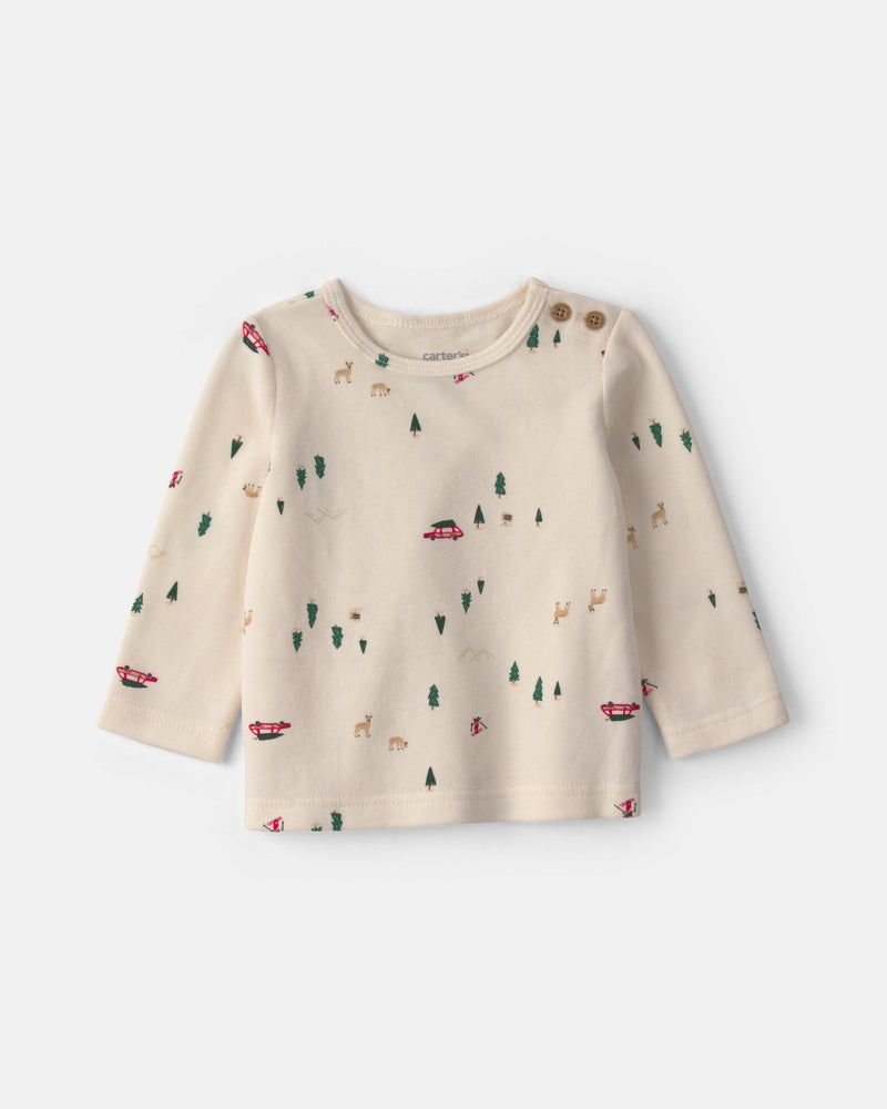 Baby Girl 3 Piece Christmas Tree Long Sleeve Sweater Dress Set - Assorted