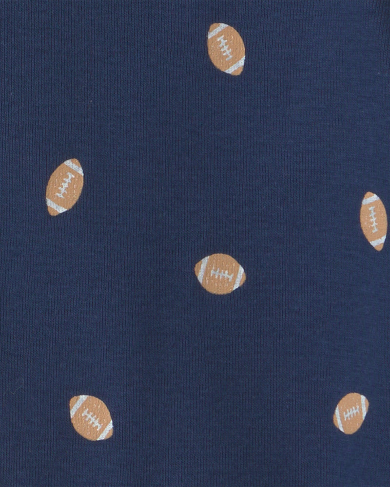 Baby Boy 4 Pack Football Long - Sleeve Multipack Bodysuits - Assorted