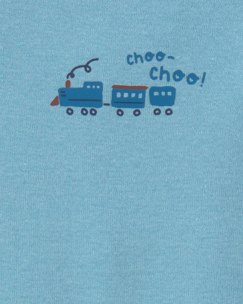 Infant Boys 4-Pack Trains Short-Sleeve Multipack Bodysuits- Assorted