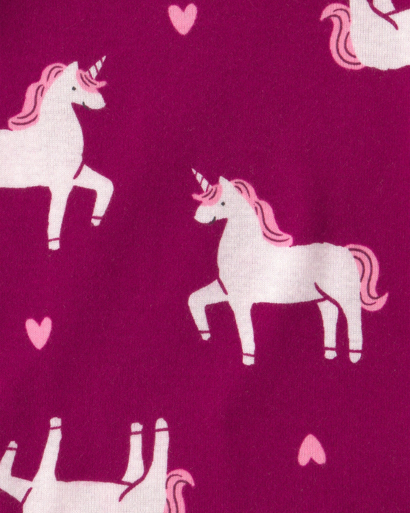 Infant Girls 5-Pack Unicorn Short-Sleeve Bodysuits- Assorted