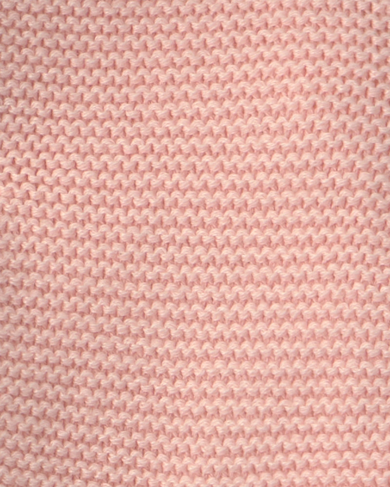 Baby Girl Bear Sweater Knit Cardigan - Pink