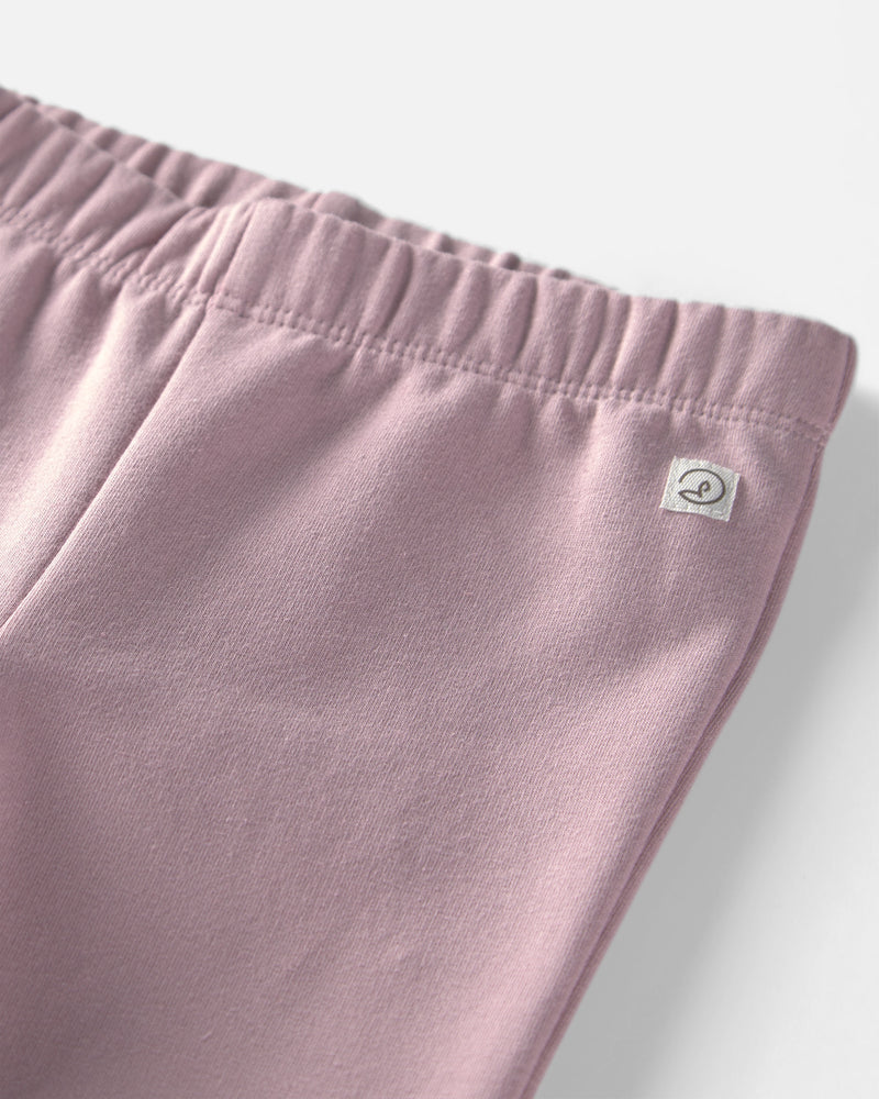 Baby Girl 2 Pack Recycled Fleece Leggings Made with Organic Cotton - Assorted