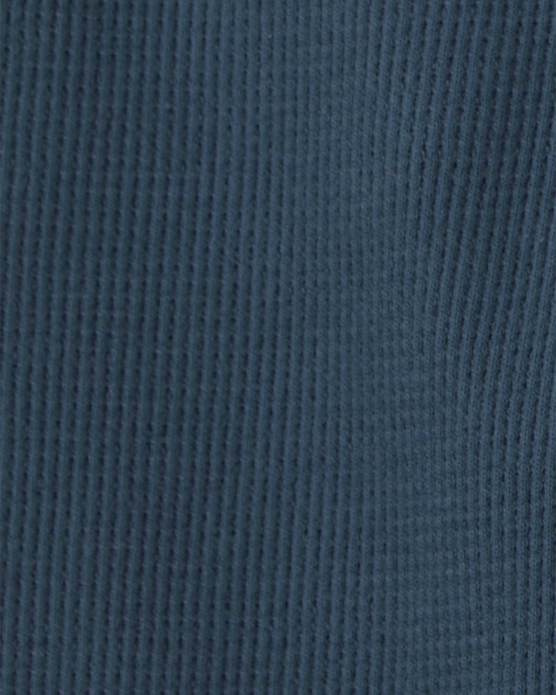 Baby 2 Pack Organic Cotton Waffle Knit Pants - Navy