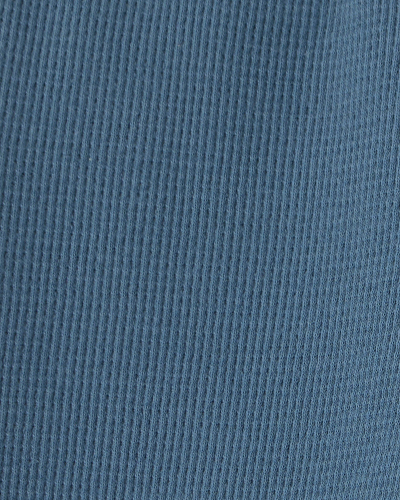 Baby 2 Pack Organic Cotton Waffle Knit Pants - Navy