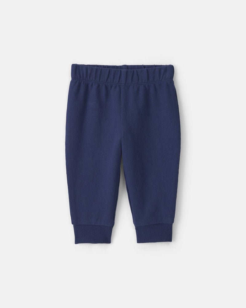 Infant Boys 3-Piece Bear Sports French Terry Layering Set - Navy