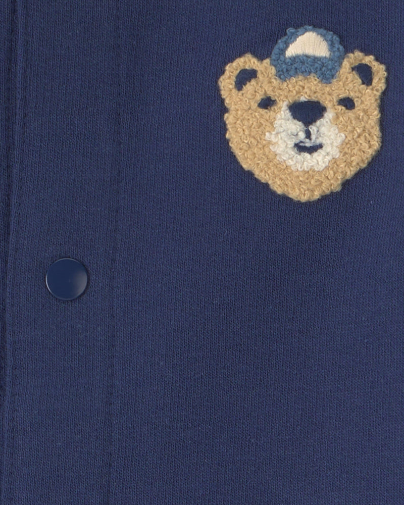 Infant Boys 3-Piece Bear Sports French Terry Layering Set - Navy