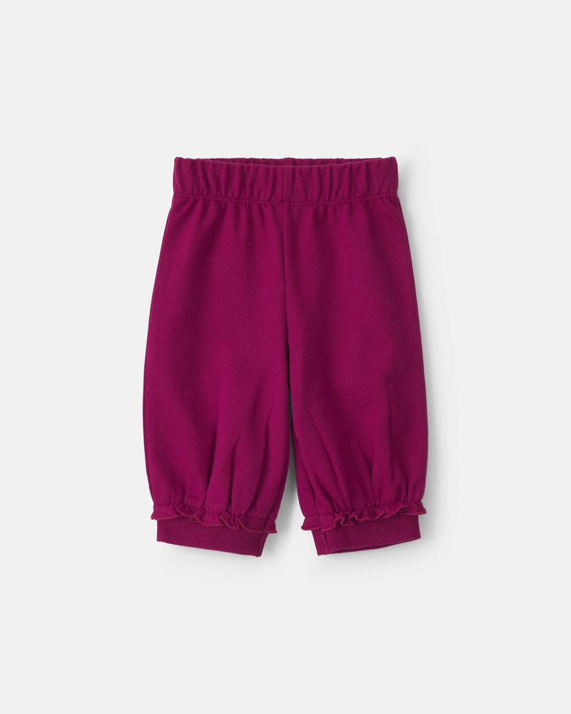 Infant Girls 3-Piece Heart French Terry Layering Set - Purple