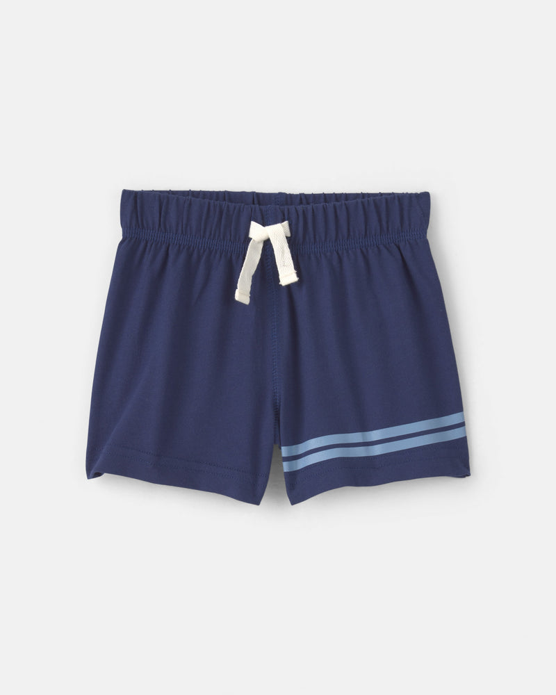 Baby Boy 2 Piece Short Sleeve Bodysuit & Short Set - Blue