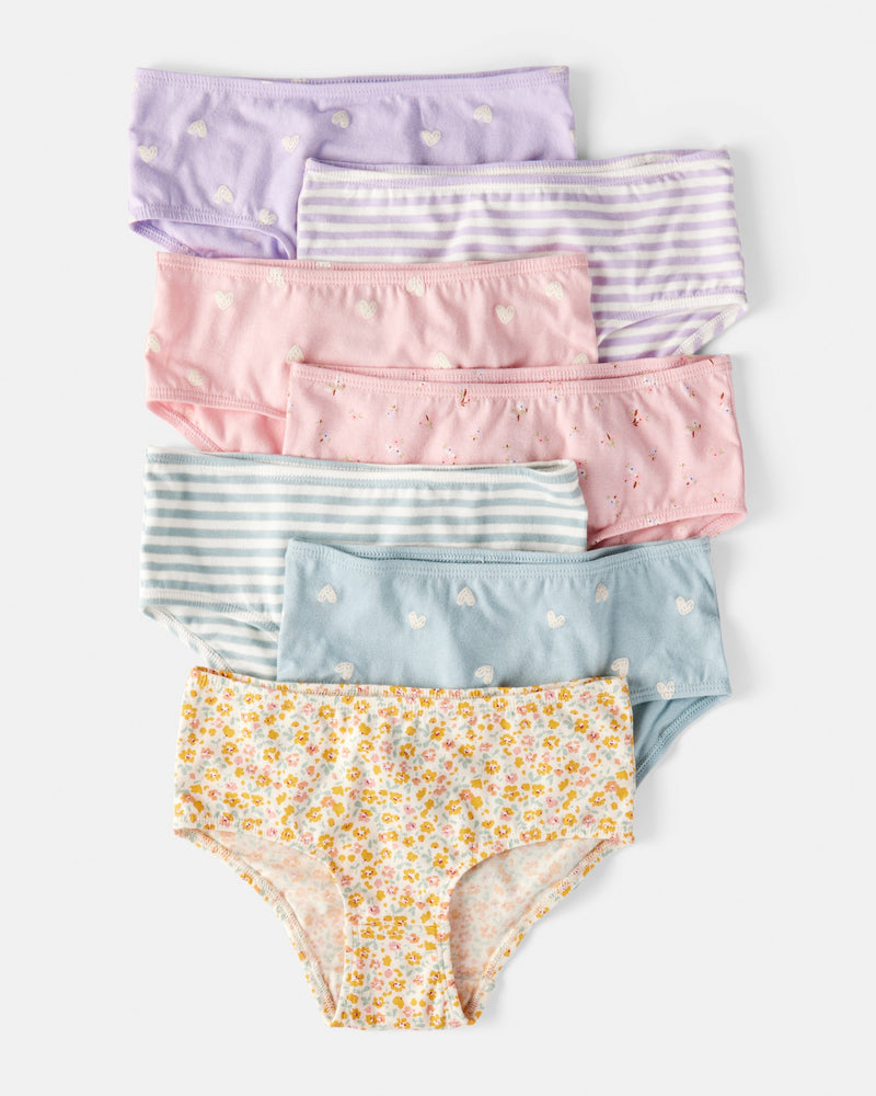 Toddler Girl 7-Pack Assorted Print Brief Underwear