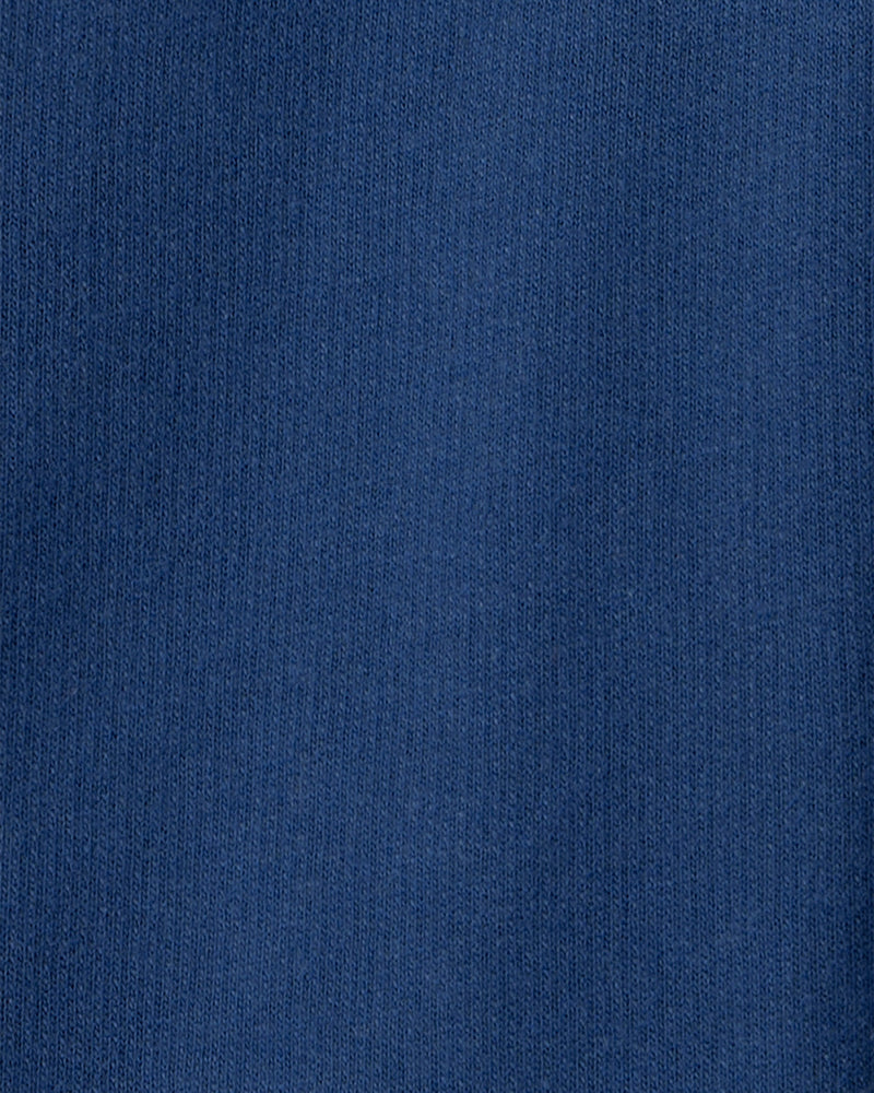 Toddler Girl French Terry Wide-Leg Pants - Blue