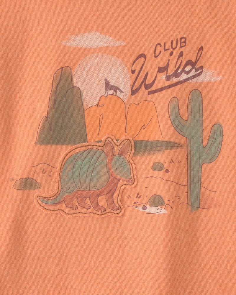 Toddler Boy 'Club Wild' Armadillo Graphic Tee - Orange