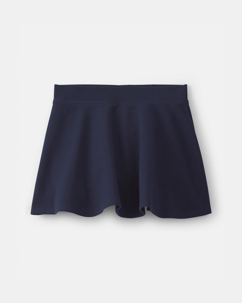 Toddler Girl Uniform Ponte Skort - Navy - Navy