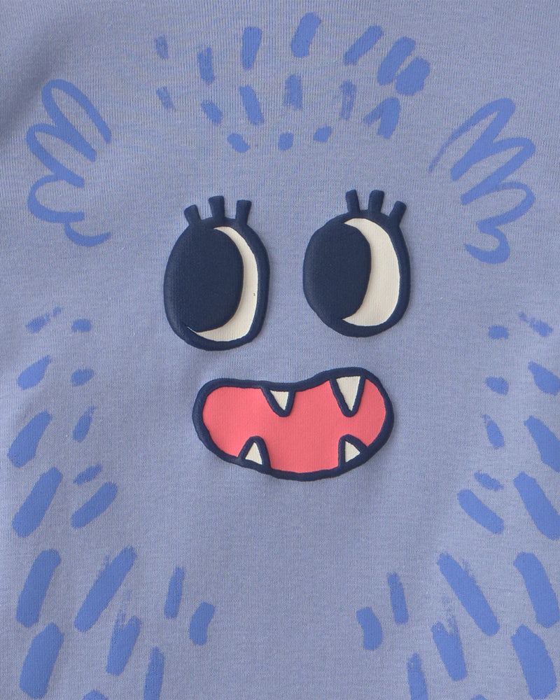 Toddler Girl Cozy Monster 100% Cotton Snug Fit 4 Piece Pajama Set - Assorted