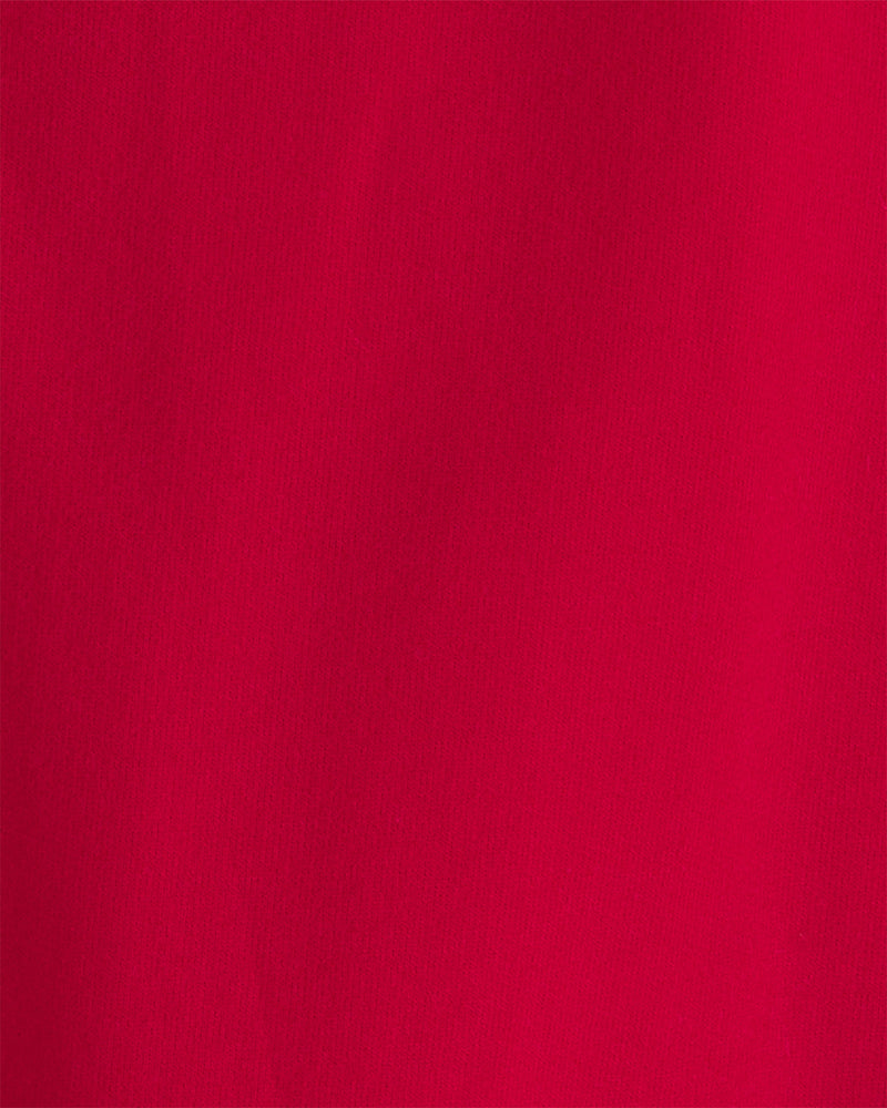 Boy Kid Drawstring Knit Joggers - Red