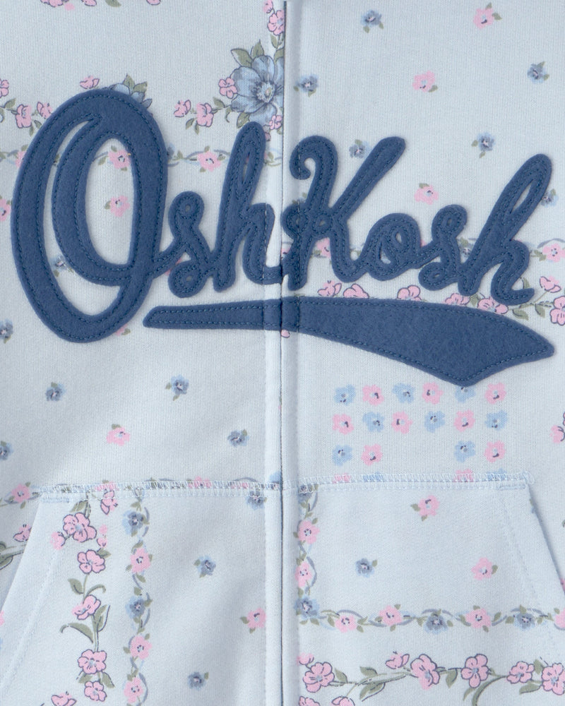Girl OshKosh Logo Zip-Up Hoodie