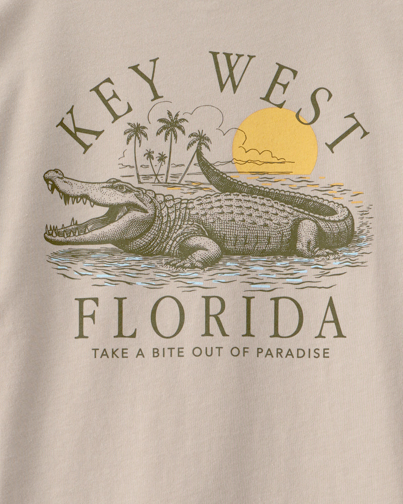 Boy Key West Graphic Tee - Beige