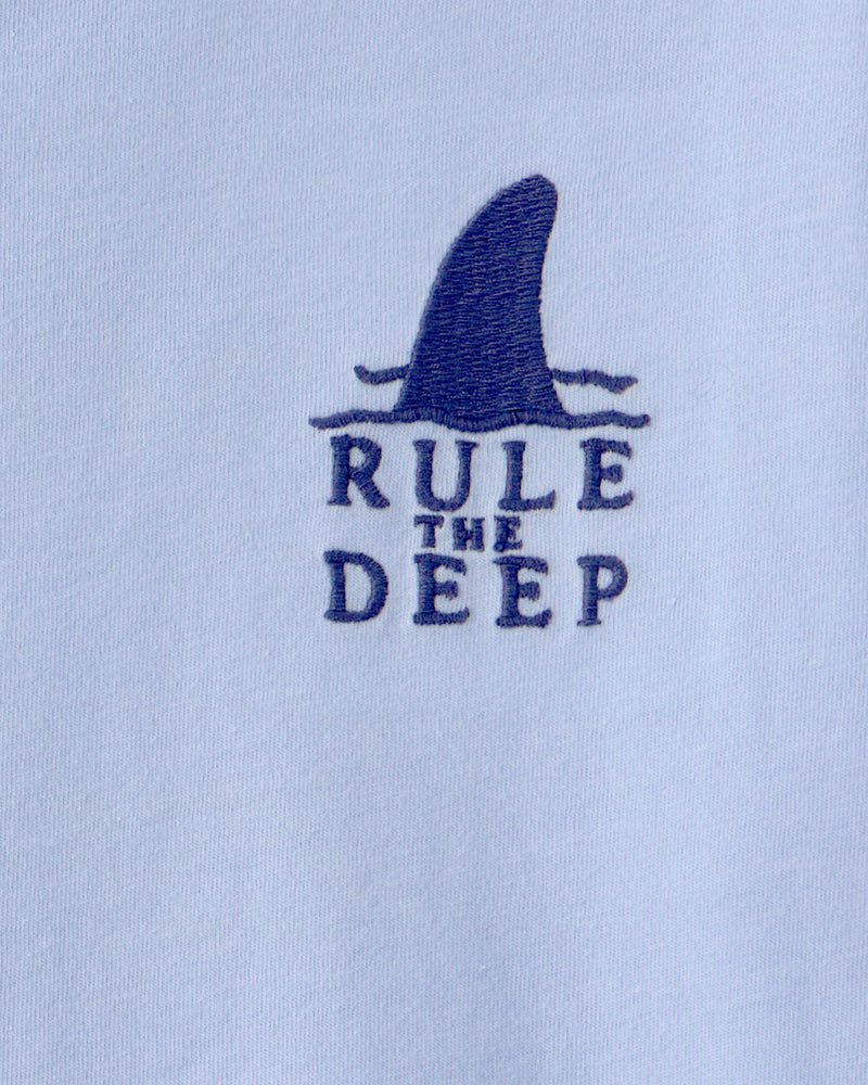 Boy Shark Ocean Life Graphic Tee - Blue