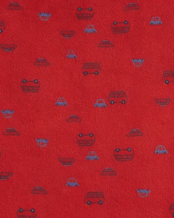 Baby Boy Organic Cotton Pull-On Pants In Transport Print
