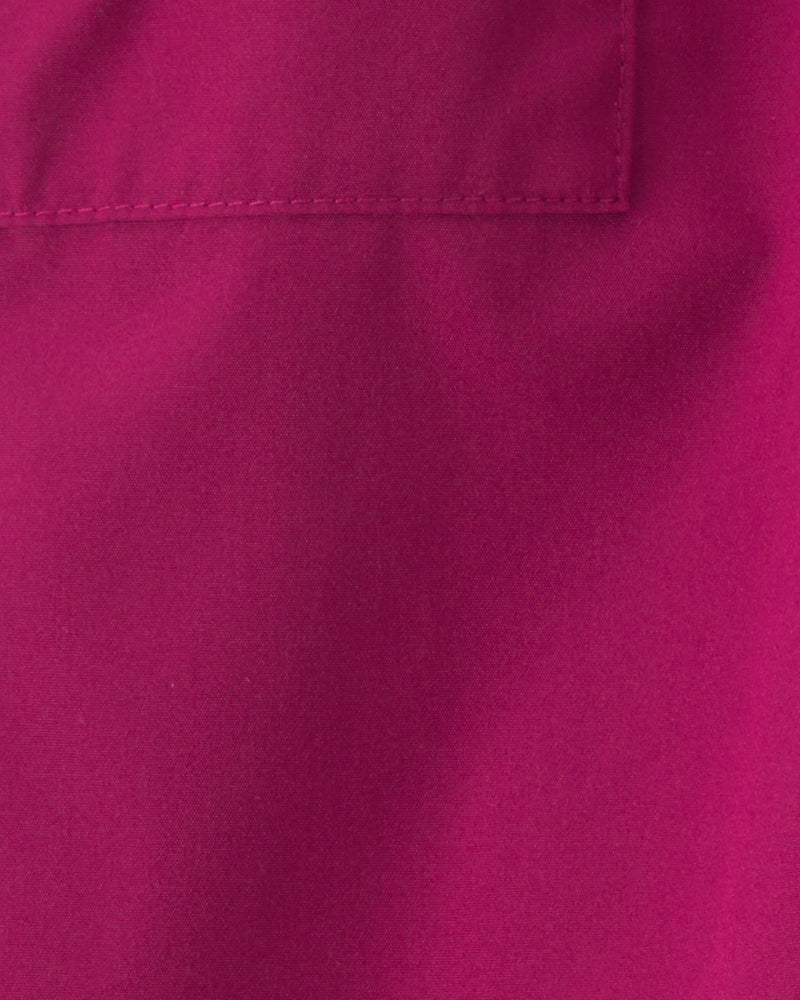 Toddler Girl Bow Cuff Poplin Joggers - Red