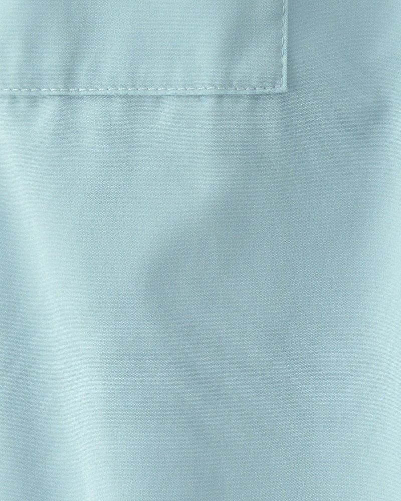 Toddler Girl Bow Cuff Poplin Joggers - Blue