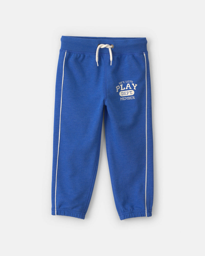 Toddler Boy 'Play' French Terry Joggers - Blue