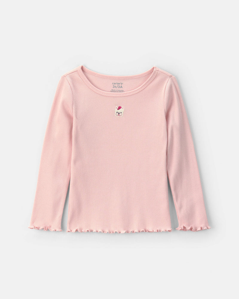 Toddler Girl Long Sleeve Top - Pink