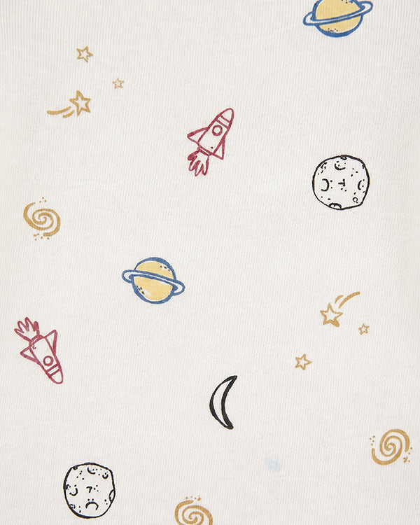 Baby Boy 3-Pack Organic Cotton Bodysuits in Outerspace Print