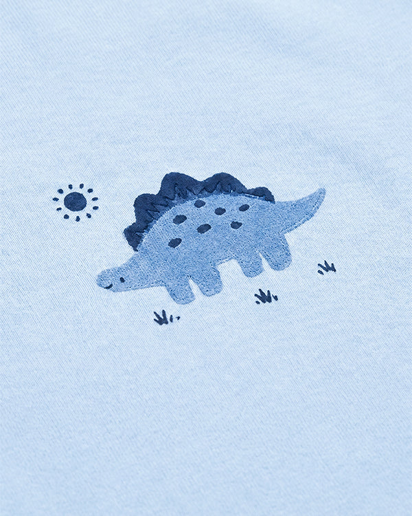 Baby Boy 3-Pack Organic Cotton Bodysuits in Dino Print