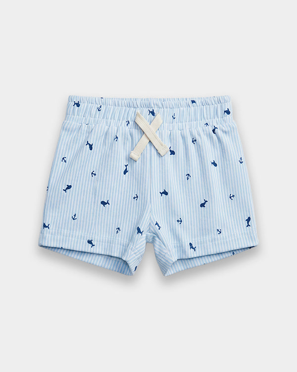 Baby Boy 3-Pack Organic Cotton Pull-On Shorts in Assorted Prints