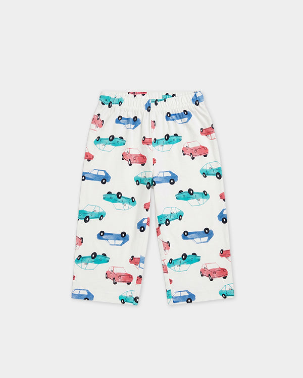 Baby Boy Organic Cotton Car Print T-Shirt & Pant Sleep-Set