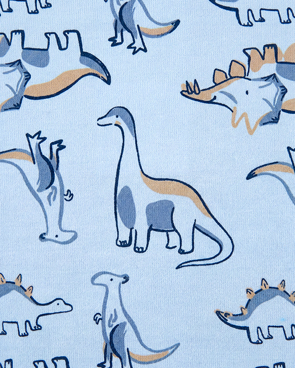Baby Boy Organic Cotton Dino Print T-Shirt & Shorts Sleep-Set