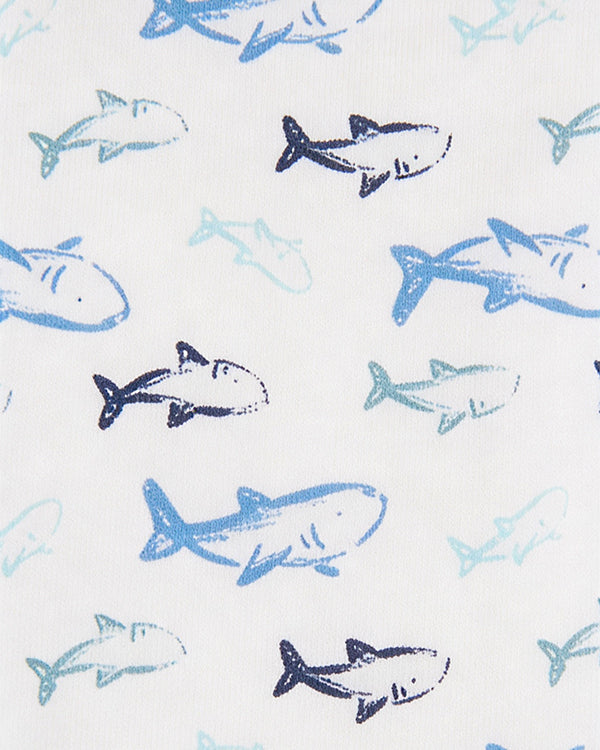 Baby Boy 3-Pack Organic Cotton Front Open T-Shirt In Assorted Prints