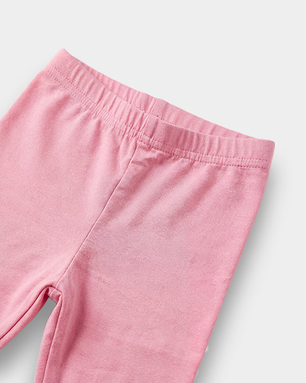 Baby Girl 3-Pack Organic Cotton Leggings In Assorted Solid colors