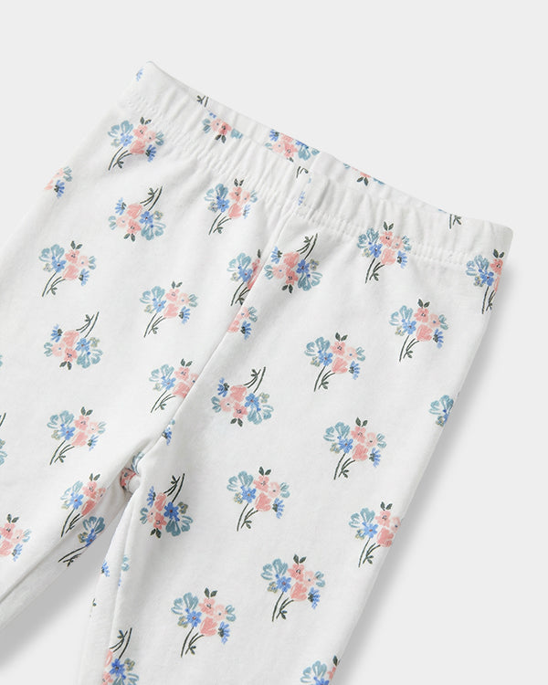 Baby Girl 3-Pack Organic Cotton Leggings In Assorted Prints