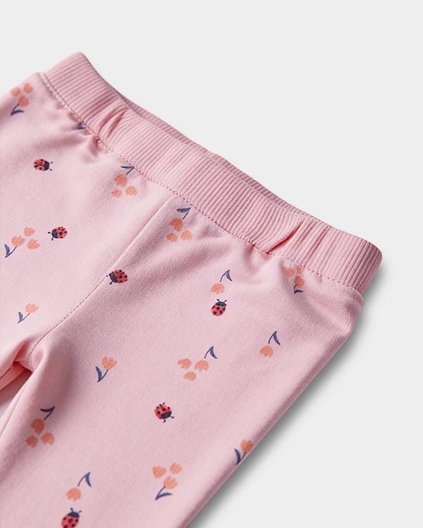 Baby Girl Organic Cotton Floral Print Front Open T-Shirt & Pant Set